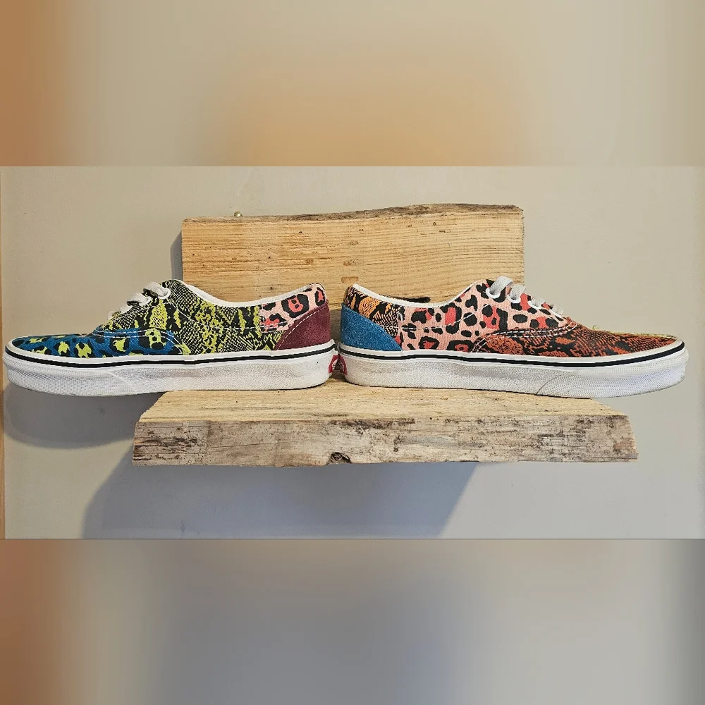 Vans Era Patchwork Leopard Snake shoes sz: M3.5 W5 - Picture 4 of 7